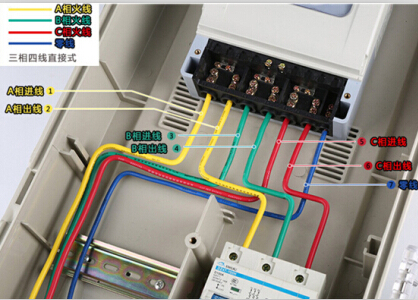 三相四線智能電表接線