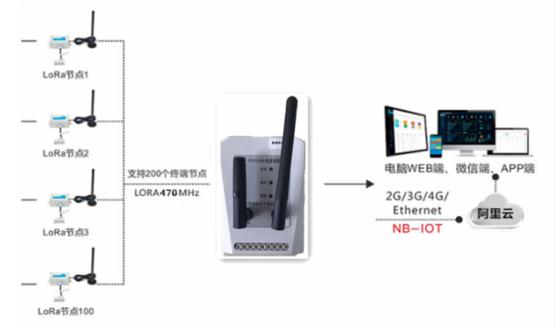 Lora轉(zhuǎn)4G網(wǎng)關(guān)的組網(wǎng)應(yīng)用