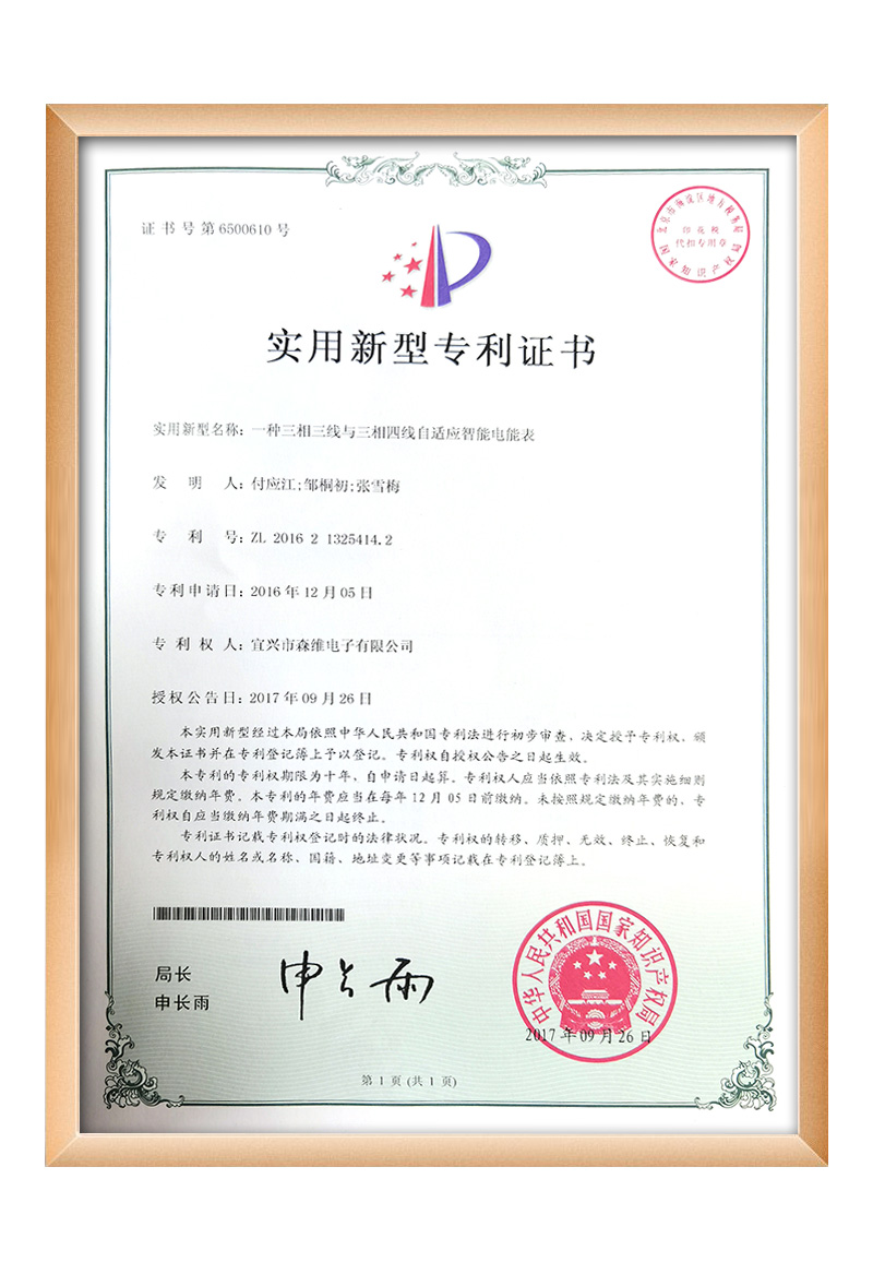 22一種三相三線和三相四線自適應智能電能表